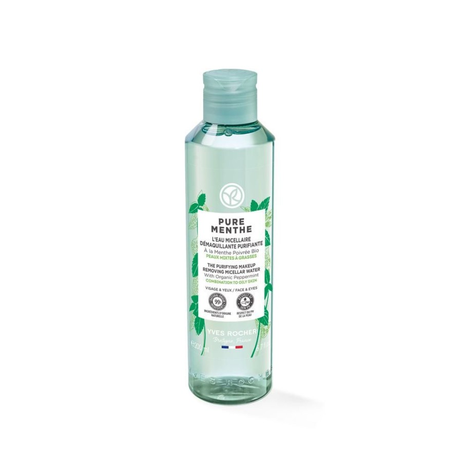 Yves Rocher Normale Tot Gecombineerde Huid | Zuiverende Micellaire Reinigingslotion 200 Ml - Pure Menthe