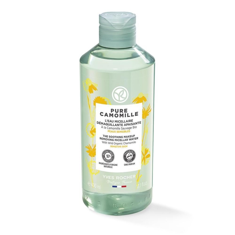 Yves Rocher Gevoelige Huid | Kalmerende Micellaire Reinigingslotion 400 Ml - Pure Camomille