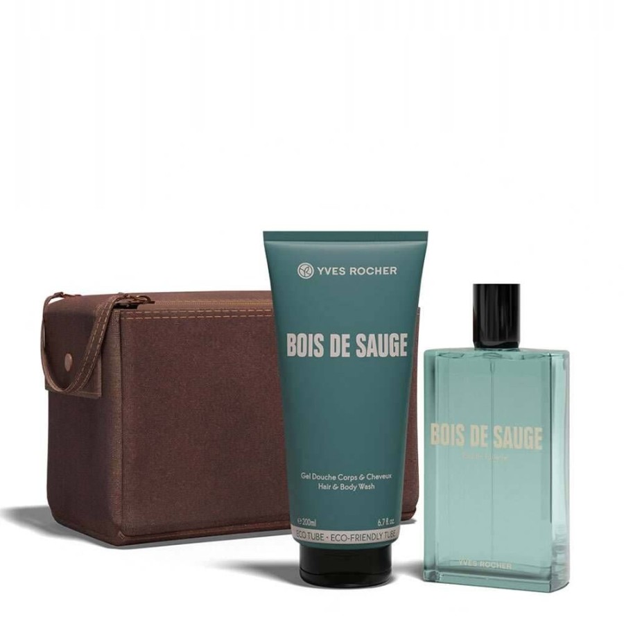 Yves Rocher Bad- En Douche Set | Toilettas Heren - Bois De Sauge