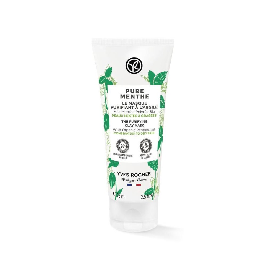 Yves Rocher Masker, Scrub, Peeling | Zuiverend Kleimasker - Pure Menthe