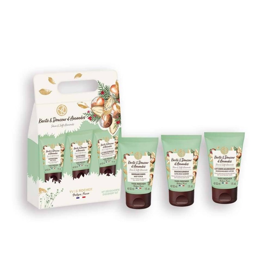 Yves Rocher Bodyolie En -Milk | Ontdekkingskit Shea & Soft Almonds