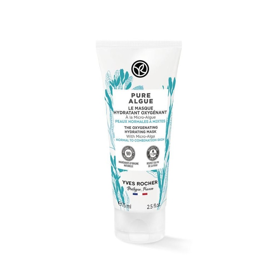 Yves Rocher Masker, Scrub, Peeling | Zuurstofherstellend Hydraterend Masker - Pure Algue